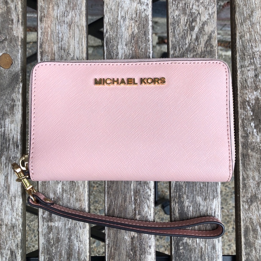 SOLD Pink Michael Kors Wristlet Wallet